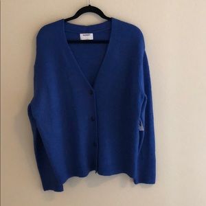 Slouchy Soft-Brushed Button-Front Cardi Size L